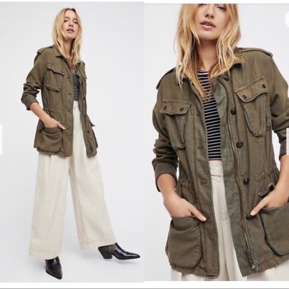 Free People Military Jacket